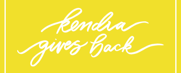 Kendra Gives Back