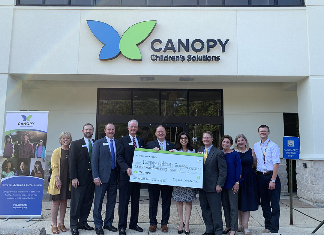 Regions Foundation Announces Major Donation to Canopy Children’s Solutions