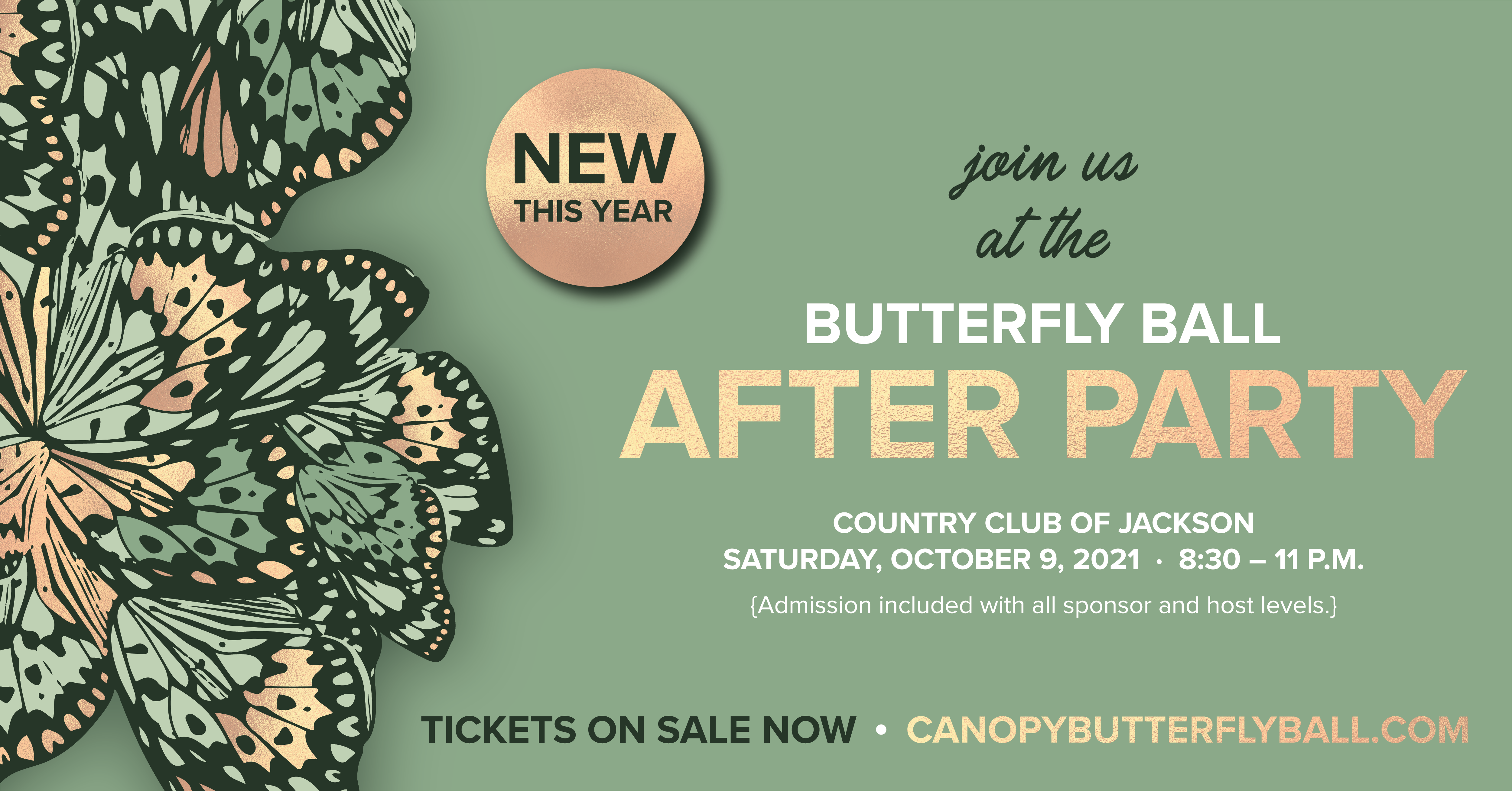 JUST ANNOUNCED | After Party coming to Canopy’s Butterfly Ball